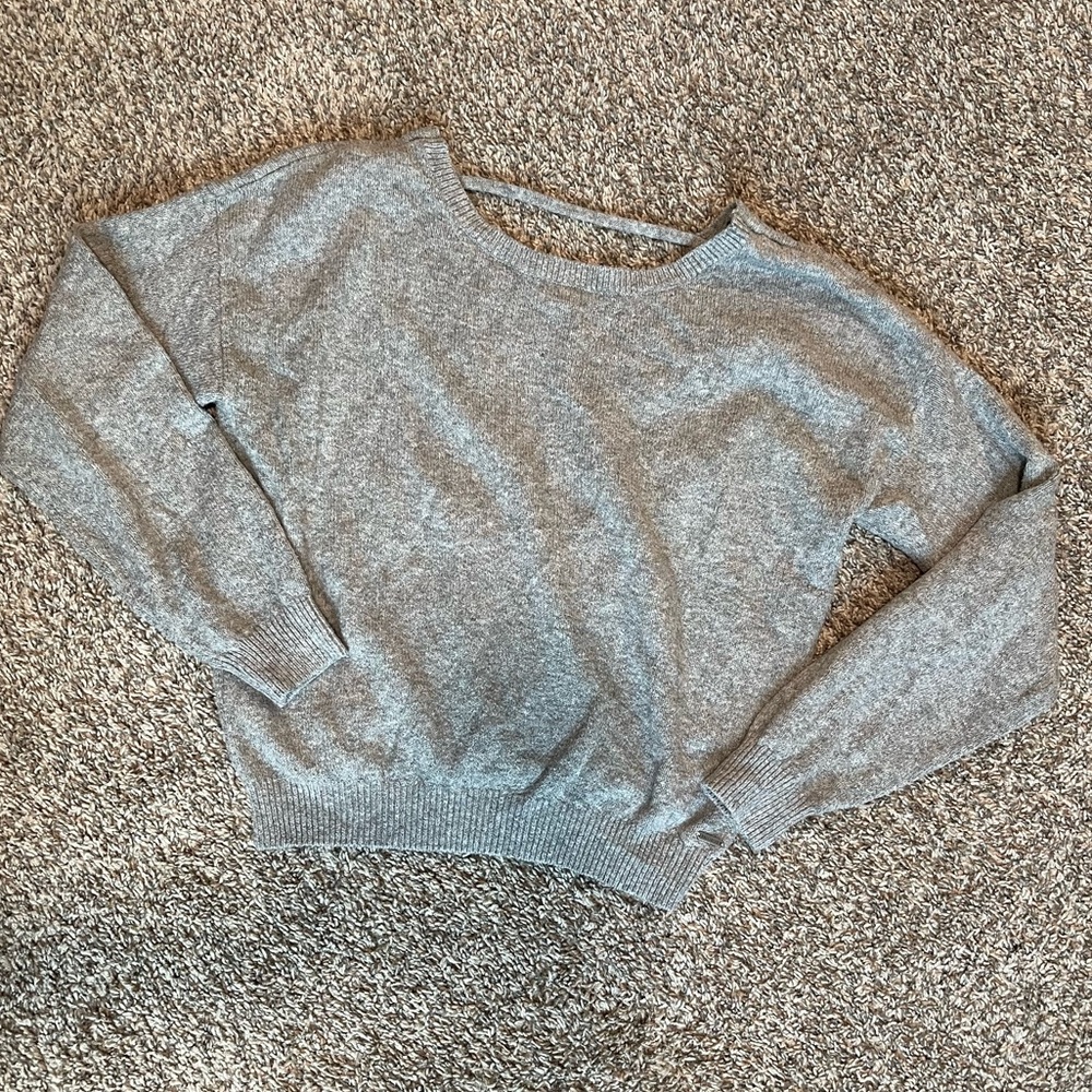 Small Hollister open back wrap sweater
